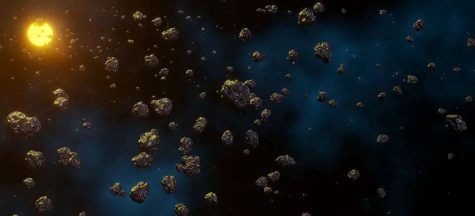 What is the asteroid belt made of?