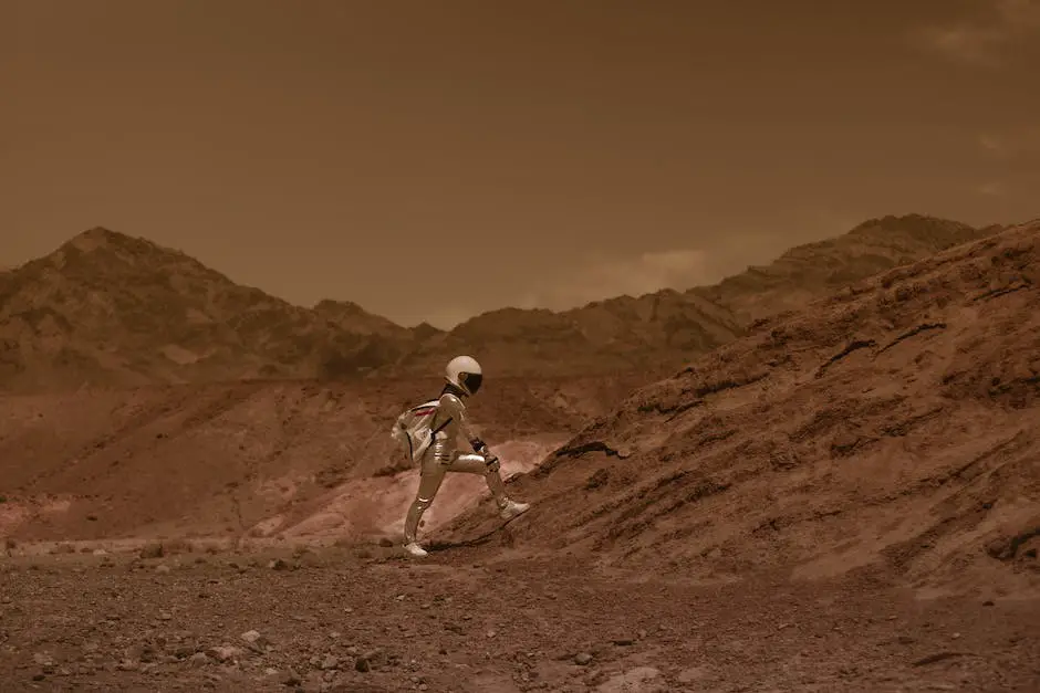 Image of Elon Musk with Mars in the background