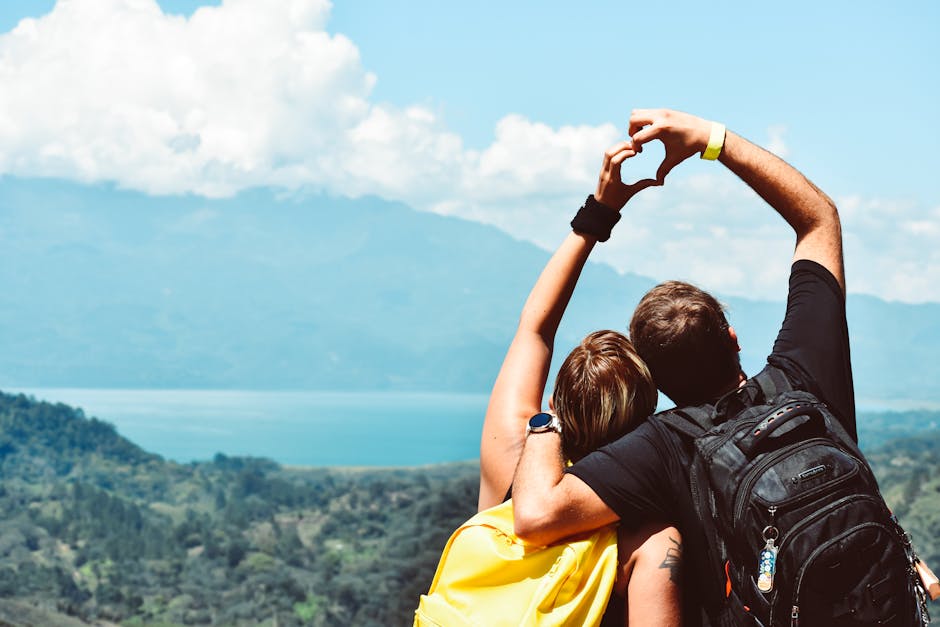 A Sagittarius couple on an exotic travel adventure