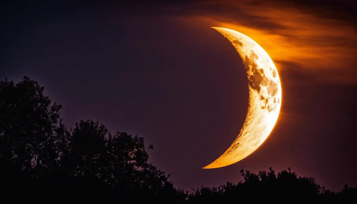 A breathtaking image of an annular solar eclipse, showing the sun partially covered by the moon, with bright rays of light surrounding the moon's silhouette.