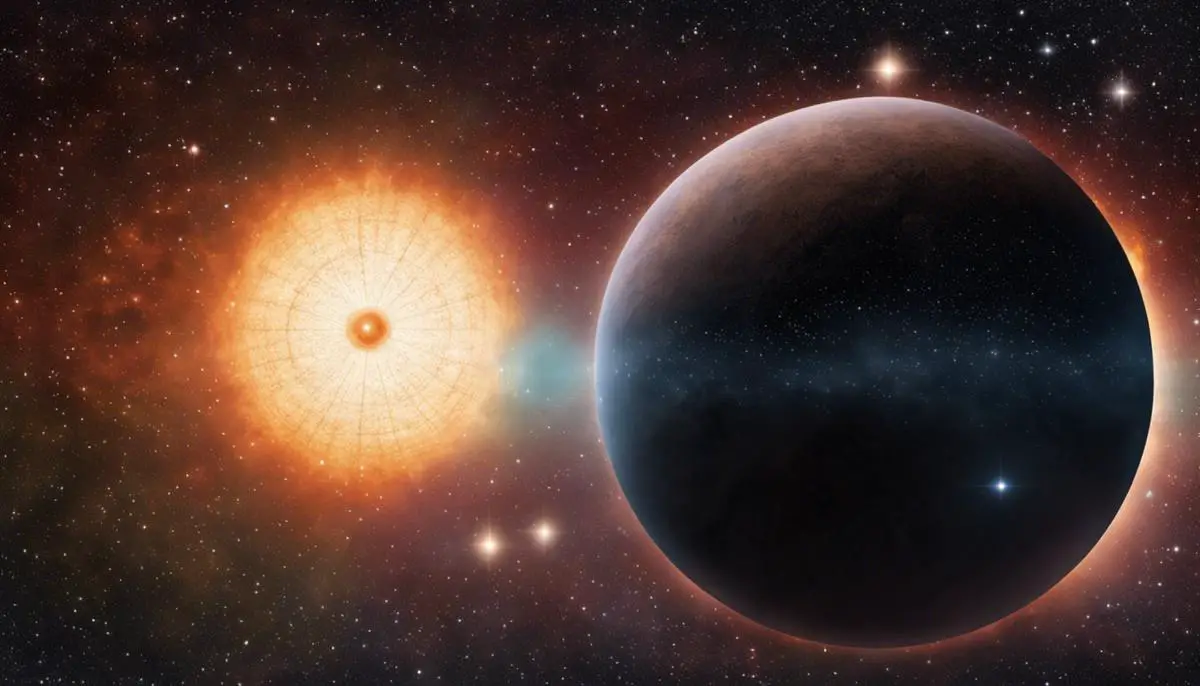 An image depicting the comparison in size between Betelgeuse and other stars in the universe