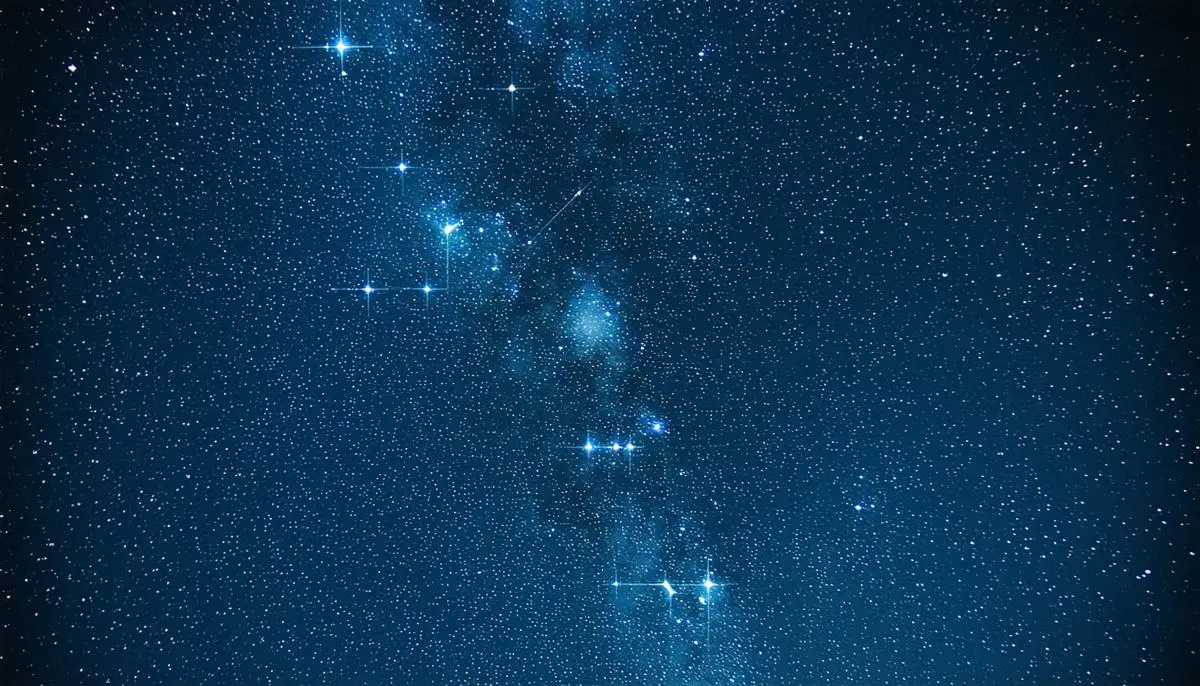 The Big Dipper asterism within the larger Ursa Major constellation, clearly visible in the night sky