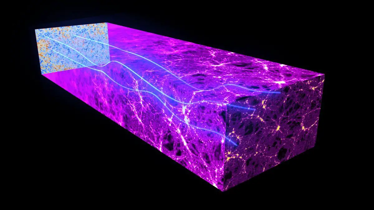 A visualization of the cosmic microwave background radiation