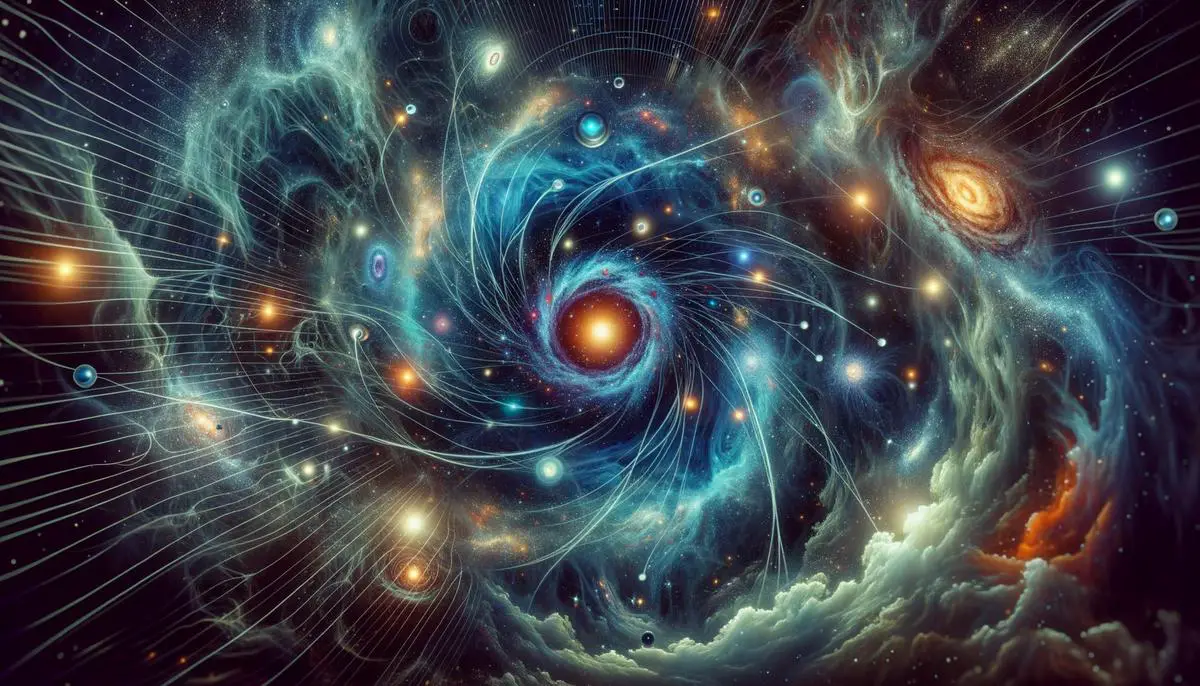 A visualization of dark matter and dark energy in the universe