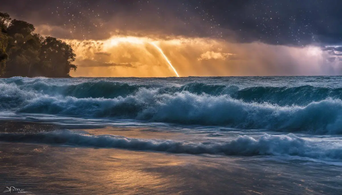 Image depicting the dazzling beauty of diamond rain on Neptune