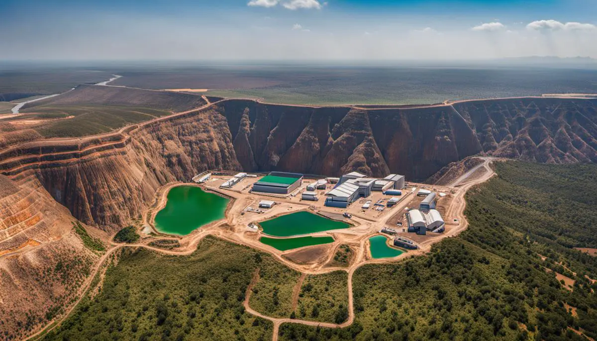 A picture of Errol Musk's emerald mine in Zambia