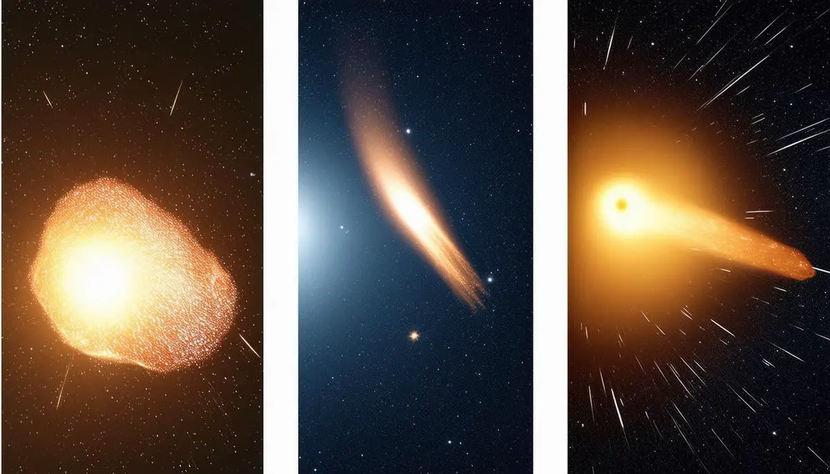 A visual comparison of Comet Tsuchinshan-ATLAS with Hale-Bopp and ISON, showing their relative sizes and brightness