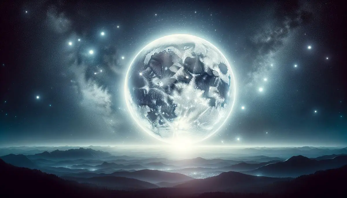 Image depicting the energy and significance of the full moon in March 2024