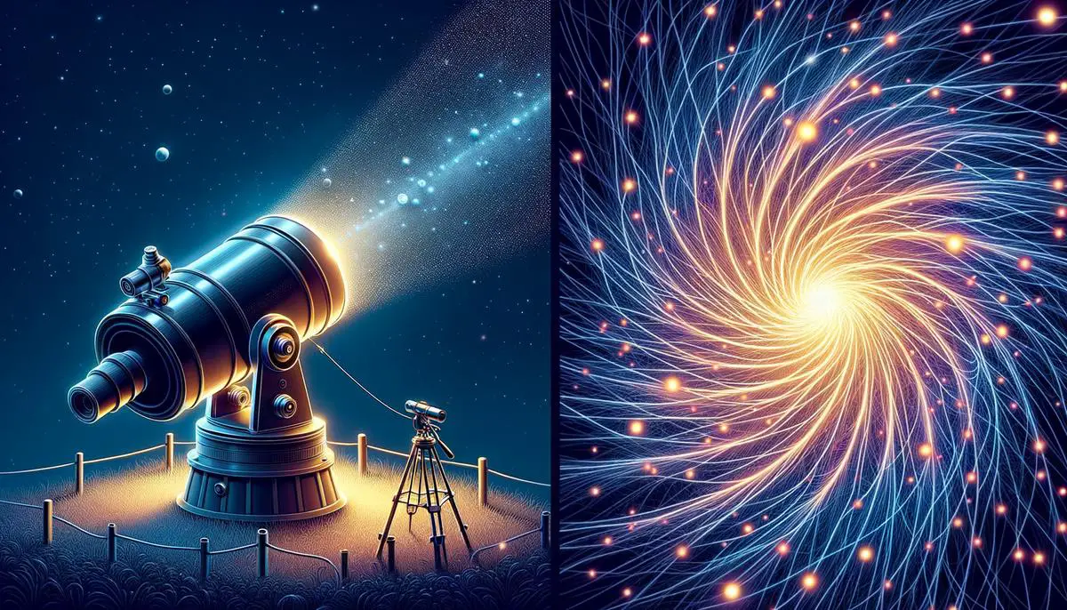 Illustration of techniques used to measure galaxy luminosity, including large aperture capture and light distribution modeling