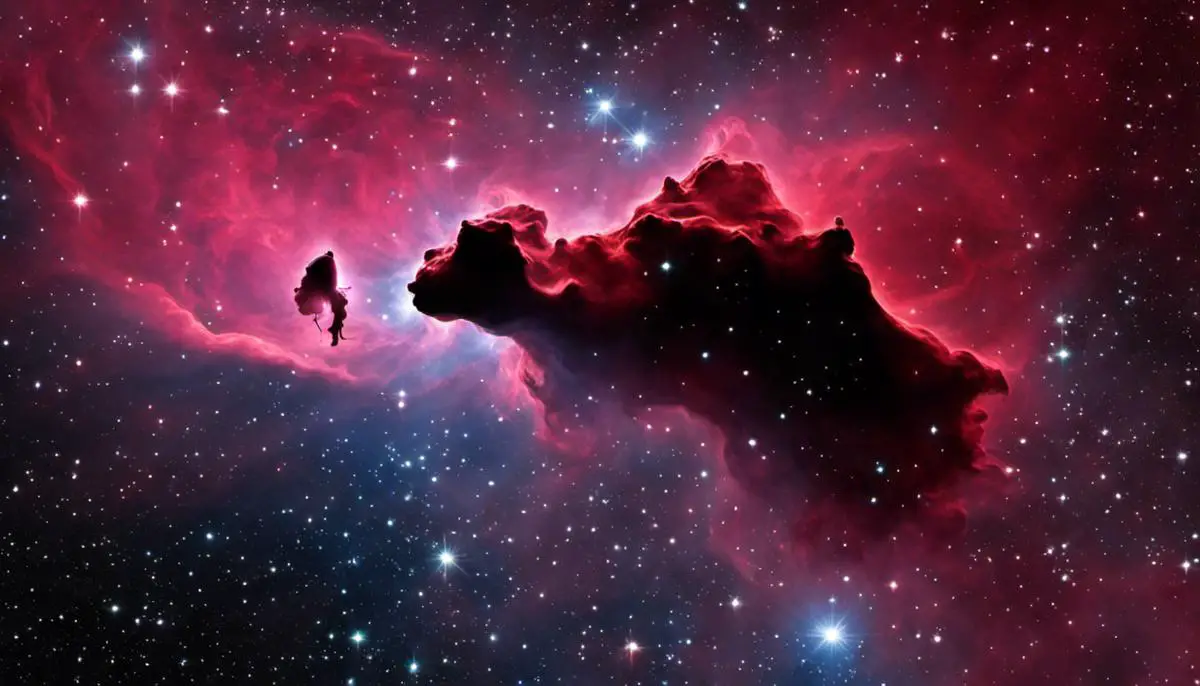 Image depicting the Horsehead Nebula, providing a visually impaired person with a sense of its beauty and complexity.