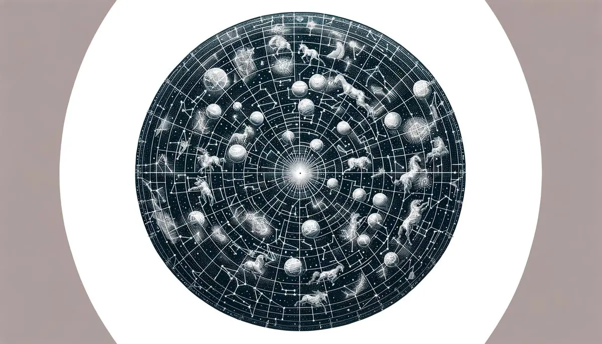 A modern map showing all 88 official constellations recognized by the International Astronomical Union