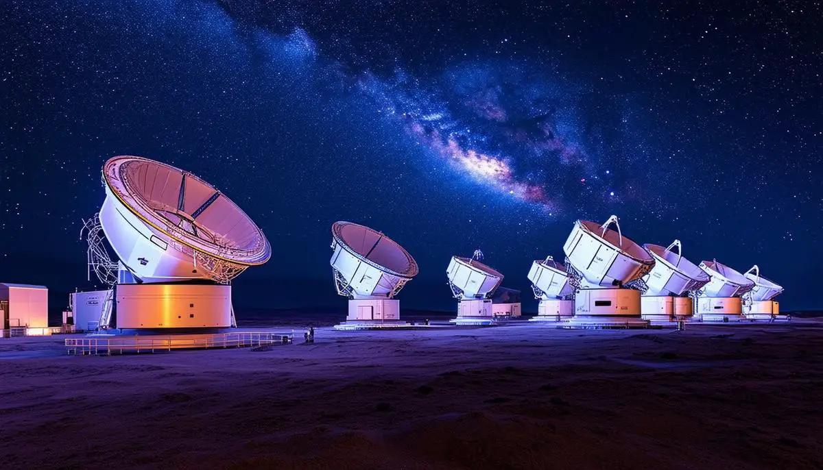 An array of infrared telescopes searching for technosignatures in the night sky