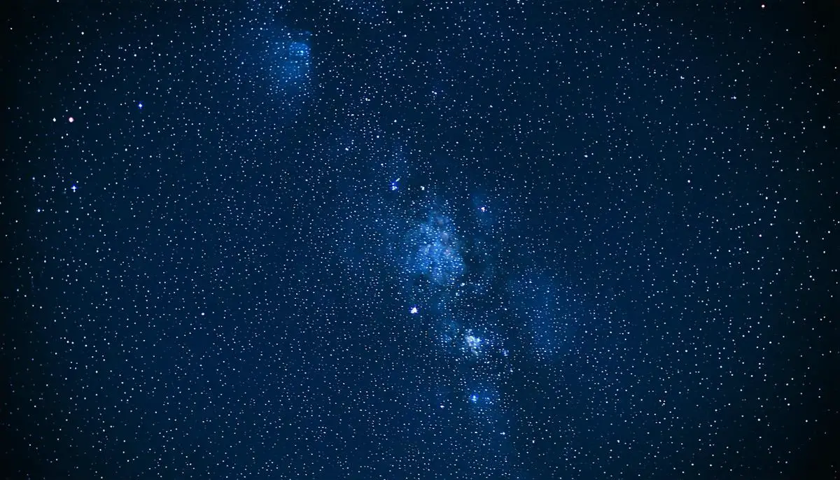 The Lyra constellation at its zenith in a clear September night sky