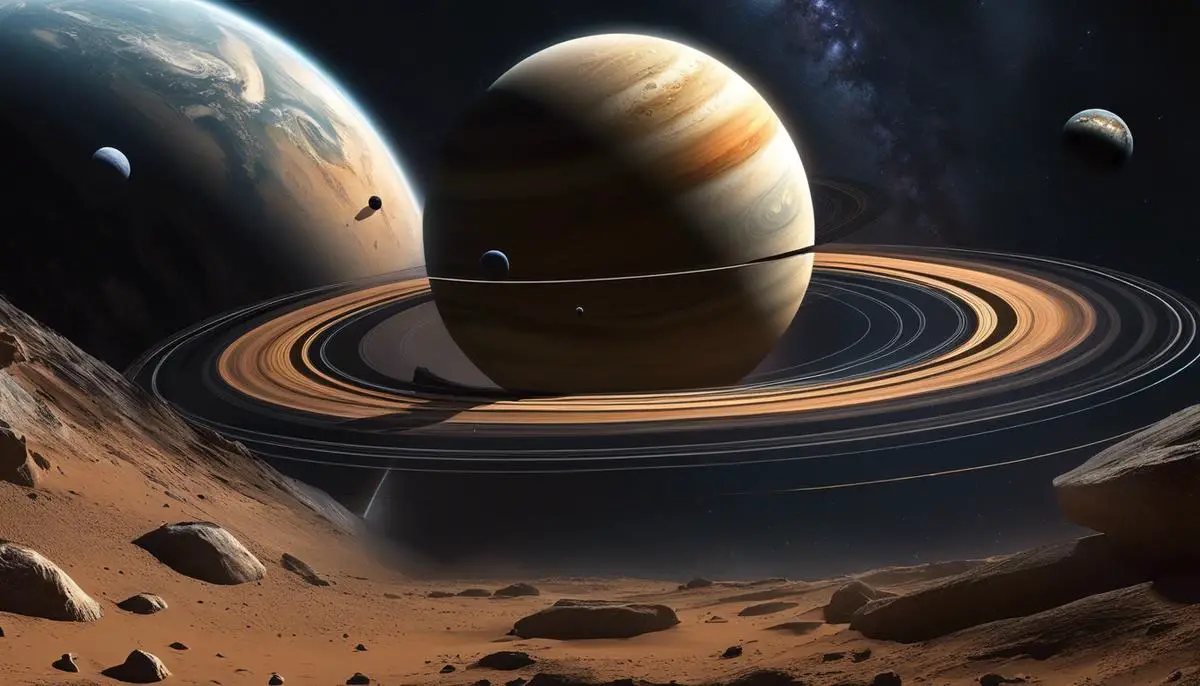 Illustration depicting the impact of elliptical orbits and orbital resonance on the length of a day on various planets, showcasing the complexity of planetary systems.