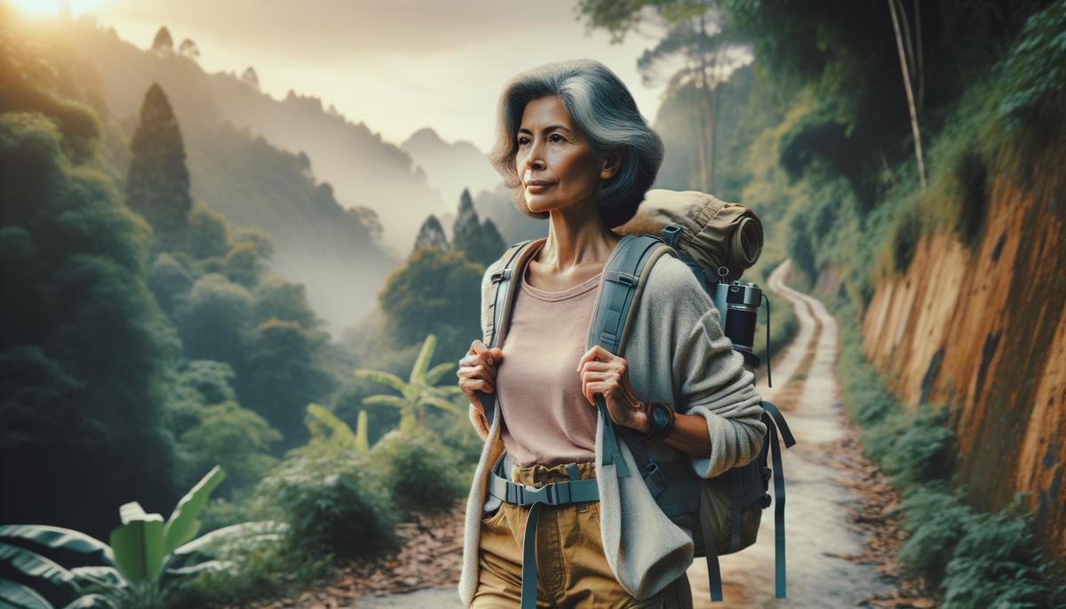 A Sagittarius individual embarking on a healing journey