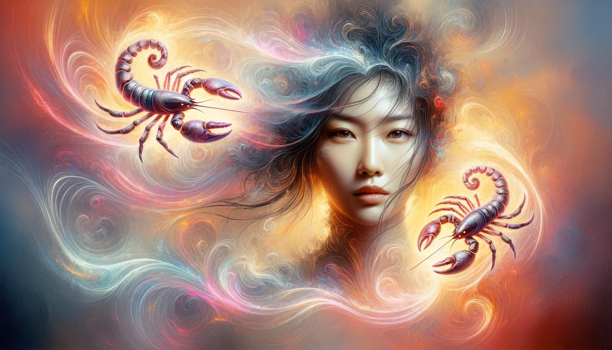 A Scorpio person undergoing an emotional metamorphosis