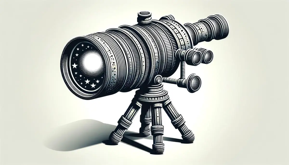 Image depicting a solar telescope for visually impaired individuals to understand better how a solar telescope looks like