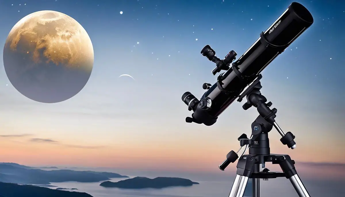 A Hetekan telescope with advanced technology and innovative features for celestial observation