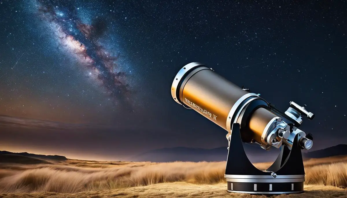 Image of a telescope for stargazing