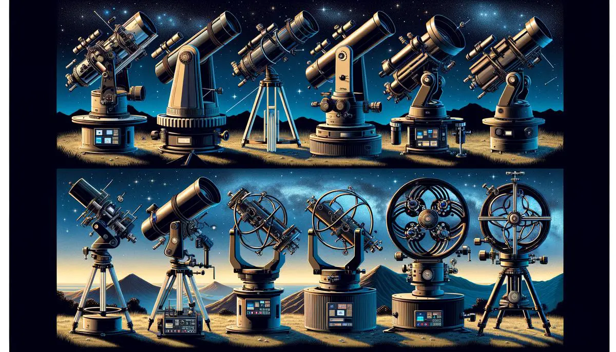 Different telescope mounts and tracking systems to enhance stargazing experiences