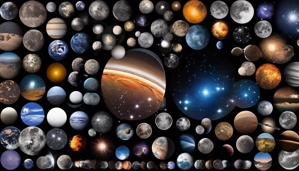 Collage of telescopes