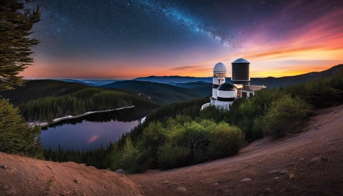 An image of a deep sky telescope